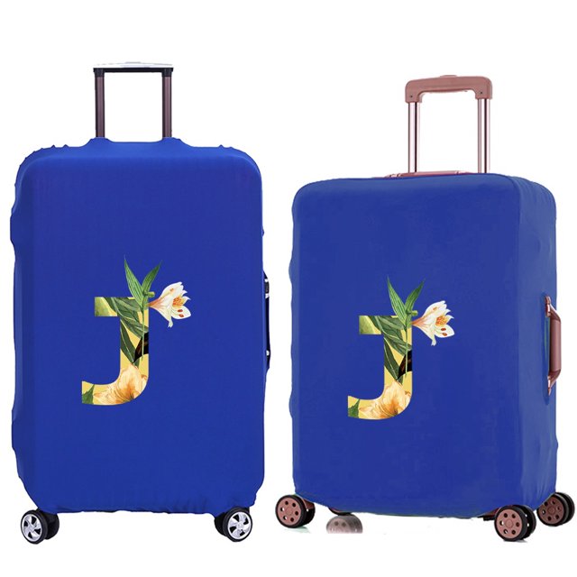 Luggage Cover Travel Suitcase Protective Cover for Trunk Case 18 ''-28 '' Foldable Elastic Suitcase Cover Floral Lettern Pattern 8floral J M