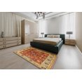 thumbnail image 4 of Ahgly Company Indoor Rectangle Mid-Century Modern Red Oriental Area Rugs, 4' x 6', 4 of 6