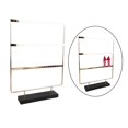 thumbnail image 3 of lionlar deevoka Marble Base Jewelry Rack Metal Earring Display Stand 3 TIer Black Base, 3 of 9