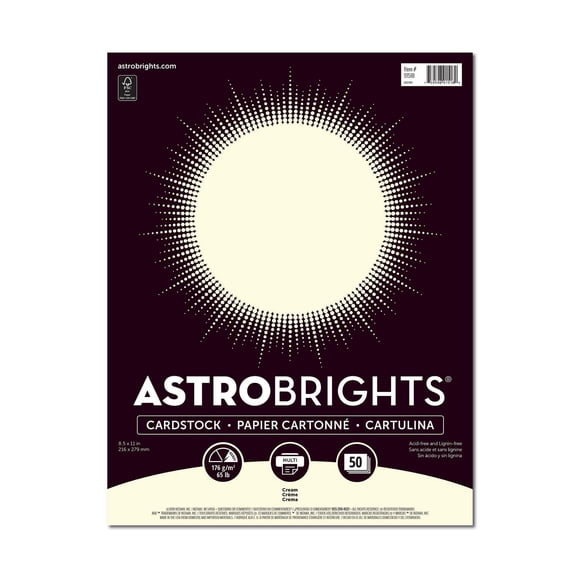 Astrobrights Cream Cardstock