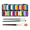 thumbnail image 2 of Face Body Paint Palette Bright Color Makeup Palette for Water-based Pigments for style B, 2 of 8