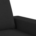thumbnail image 3 of vidaXL Ensemble de Canapé 2 Pcs Tissu Noir Intérieur, 3 of 5