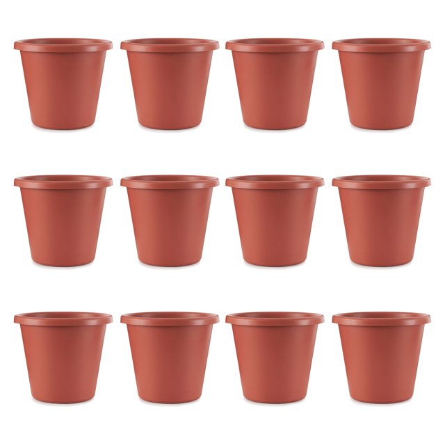 The HC Companies 20" Classic Flower Pot Planter, Terra Cotta (12 Pack)