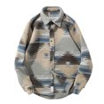 thumbnail image 1 of Qertyioot Men's Fashion Outdoor Spring And Outdoor Ethnic Geometric Print Jacket, 1 of 3