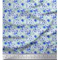 thumbnail image 1 of Soimoi Polyester Crepe Fabric Leaves & Rose Flower Print Sewing Fabric Yard 42 Inch Wide, 1 of 3