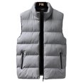 thumbnail image 1 of LUXUR Manteau à Fermeture Éclair Complète pour Hommes Mode Automne Gris G, 1 of 3