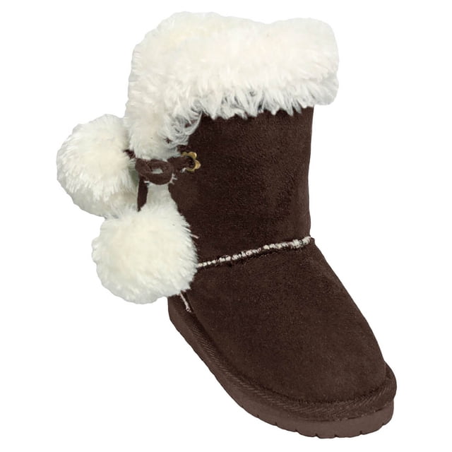 Toddlers' Dawgs Microfiber Side Tie Boots Chocolate Size 8-9