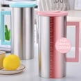 thumbnail image 3 of veasfak 1.8L Stainless Steel Water Pitcher Juice Pitcher Cold Water Jug Milk Pitcher Pink, 3 of 7