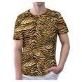 thumbnail image 1 of INSPIRE CHIC T-shirt à Manches Courtes pour Homme à Col Rond à Imprimés Léopard Jaune Noir 46, 1 of 5