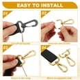 thumbnail image 4 of Uxcell Swivel Clasps Hook, ID Detachable Snap Hook with Screwdriver Light Gold 5/8 Inch, 4 of 7