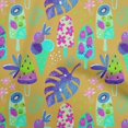 thumbnail image 1 of oneOone Georgette Viscose Yellow Fabric Texture Sewing Material Print Fabric By The Yard 42 Inch Wide-C4, 1 of 5