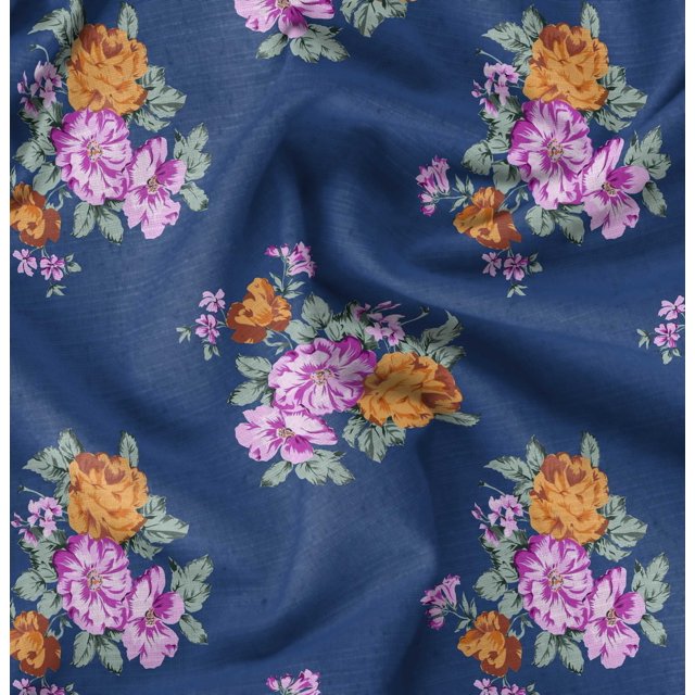 Soimoi Rayon Fabric Florals Floral Print Fabric by Yard 56 Inch Wide