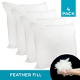 thumbnail image 1 of Ivory Park Premium Feather Replacement Cushion Insert, 18" x 18", 4-Pack, 1 of 3