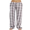 thumbnail image 1 of Women Plaid Pajama Pants Sleepwear Drawstring Cotton Loose Bottoms, 1 of 5