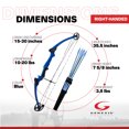thumbnail image 2 of Genesis Original Archery Compound Bow, Adjustable Sizing, Draw Hand-Right, Blue, 2 of 9