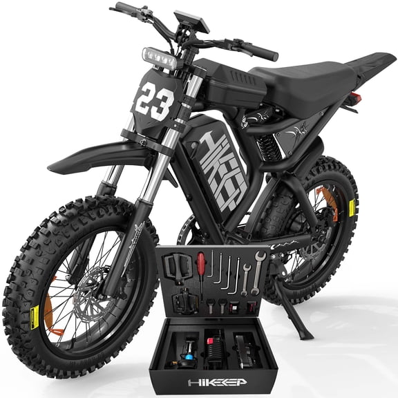 HiKeep Vélo de Montagne Électrique pour Adultes, Vélo Électrique Tout-Terrain 1500W 3000W Crête, Pneu Grand 20 Pouces, Batterie 52V 40Ah, 40 Mi/h, UL2849
