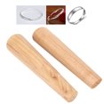 thumbnail image 2 of Jewelry Making Tool Bracelet Making Tool Wooden Bracelet Mandrel 2pcs Round Oval Shape Wooden Bracelet Making Stick Bangle Mandrel Wire Wrapping Tool Jewelry Making Tool, 2 of 8