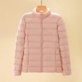 thumbnail image 2 of AherBiu Plus Size Puffer Jacket Womens Lightweight Full Zip Casual down Jackets Quilted Padded Winter Warm Coat, 2 of 3