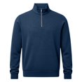 thumbnail image 4 of Migroa Essential Men's Quarter-Zip Sweatshirt -Solid Color Stand-Up Collar Design, Multiple Color Options, Premium Casual Wear Under $20, Navy 3Xl, 4 of 4