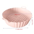 thumbnail image 3 of Rbaofujie Doublures en Silicone pour Friteuse à Air Chaud Pot Réutilisable Poêle de Cuisson pour Friteuse Tapis de Friteuse Doublure de Friteuse 7,5 Pouces Doublures en Silicone pour Friteuse à Air Réutilisables, 3 of 6