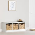 thumbnail image 1 of Banc d’entrée avec rangement, fini Pin blanc, collection Toza de Meubles South Shore, 1 of 12