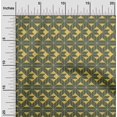 thumbnail image 1 of oneOone Cotton Cambric Fabric Square|Diamond & Triangle Geometric Print Fabric By The Yard 56 Inch Wide, 1 of 4
