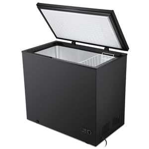 Kismile 7.0 Cubic Pieds poitrine congélateur avec panier amovible pied libre haut ouvert porte compact congélateur avec température réglable pour HomeKitchenOfficeBar (7.0 Pieds cubes, noirs)A