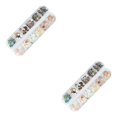 thumbnail image 4 of Thinsony Natural Conch Chip Nail Sticker Set High Brightness Nail Decals Kit Manicure Beauty Supplies 1 2Set, 4 of 6