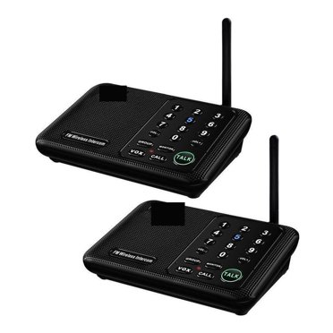 Système d'Intercom Sans Fil FM de Portée 5820 Pieds pour la Maison, les Affaires, le Bureau, la Communication de Pièce à Pièce, Système d'Intercom