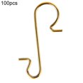 thumbnail image 2 of 100Pcs Christmas Hook S-Shaped Break Resistant Stainless Steel  Tree Ball Pendant Hanger Christmas Decorations, 2 of 9