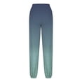 thumbnail image 2 of Erwazi Sweatpants for Women Gradient Printed Drawstring Loose Joggers with Pockets Fall Winter Comfy Workout Gym Running Pants, 2 of 3