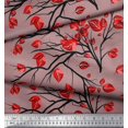 thumbnail image 2 of Soimoi Poly Georgette Fabric Branch & Leaves Artistic Decor Fabric Printed Yard 52 Inch Wide, 2 of 3
