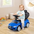 thumbnail image 3 of Costway Kids Ride on Push Car Mercedes-Benz Licensed 3-in-1 Sliding Car Blue, 3 of 10