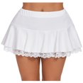 thumbnail image 2 of MesaSe Women Summer Lace Pleated Mini Skirt Ruffle Solid Color Classic Skater Tennis Short Skirt, 2 of 6