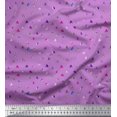 thumbnail image 1 of Soimoi Moss Georgette Fabric Texture & Triangle Geometric Print Sewing Fabric Yard 42 Inch Wide, 1 of 3