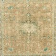 thumbnail image 1 of Ahgly Company Tapis d'Intérieur Carrés Abstraits Jaunes Abstraits pour Aire, 4 Pieds Carré, 1 of 6