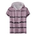 thumbnail image 1 of Timegard Shirts for Men Summer Solid Color Sleeveless Hoodies Pullover Top Casual Workout Tee Shirts, 1 of 4