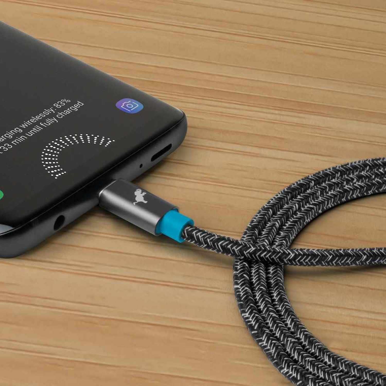 Câble Charge Rapide PowerKnit USB-C v/USB-C 3p 60W PD