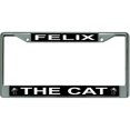 thumbnail image 1 of Felix The Cat Chrome License Plate Frame, 1 of 1
