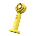 thumbnail image 1 of Unatoiry Portable Handheld Fan Rechargeable Adjustable Summer Sleep Cooling Travel Carrying Office Face Hand Desktop Cooler Yellow, 1 of 6