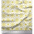 thumbnail image 1 of Soimoi Crepe Silk Fabric Flower Artistic Print Sewing Fabric Yard 42 Inch Wide, 1 of 3