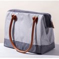 thumbnail image 1 of Thermos Raya Duffle 'rayures Grises' Sac à Lunch Isolé – Porte-Repas Élégant et Fonctionnel, 1 of 1
