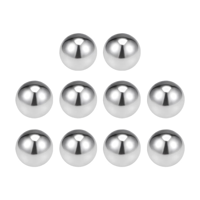Uxcell Billes de Roulement Métriques en Acier Inoxydable 304 Grade G100 Billes de Précision 17 mm /0,67 Pouces