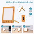 thumbnail image 4 of SAD Light Therapy Lamp LED Light Therapy Lamp for Effective Treatment of Seasonal Affective Disorder with Timer Function Touch Control Suitable for Home/Office, 4 of 5