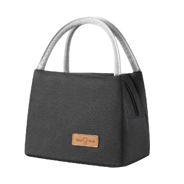 fastboy Multi-Purpose Insulated For Various Places Easy To Carry And Clean Insulated Lunch Bags Small+Black 1Set