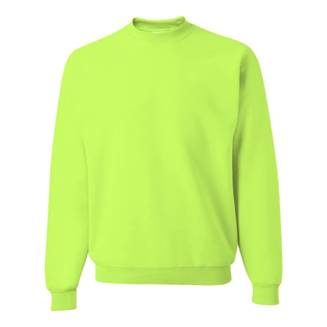 NuBlend Crewneck Sweatshirt, XL, Safety Green