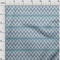 thumbnail image 2 of oneOone Organic Cotton Poplin Twill Fabric Chevron Ikat Printed Craft Fabric BTY 42 Inch Wide, 2 of 4