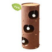 Bunblic Climbing Frame Home Decor Felt Cat Stuff Kitten Scratching Poodle Kitten Dog Three Layer Brown