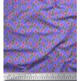 thumbnail image 1 of Soimoi polyester Crepe Fabric Leaves & Floral Clip Art Decor Fabric Printed Yard 52 Inch Wide, 1 of 3