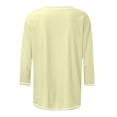 thumbnail image 5 of JIRNDf Chemises pour Femmes Hauts d'Été Tendance Manches Longues Col Rond Drôle Squelette Imprimé Coupe Ajustée T-Shirt Tunique T-Shirt pour Femmes Blouse Décontractée Vert TG, 5 of 5